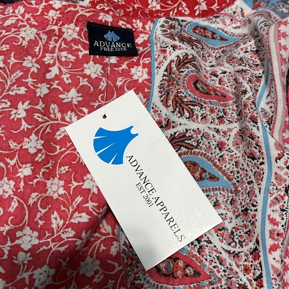 NWT Paisley Patchwork Boho Printed Split Side Ope… - image 9